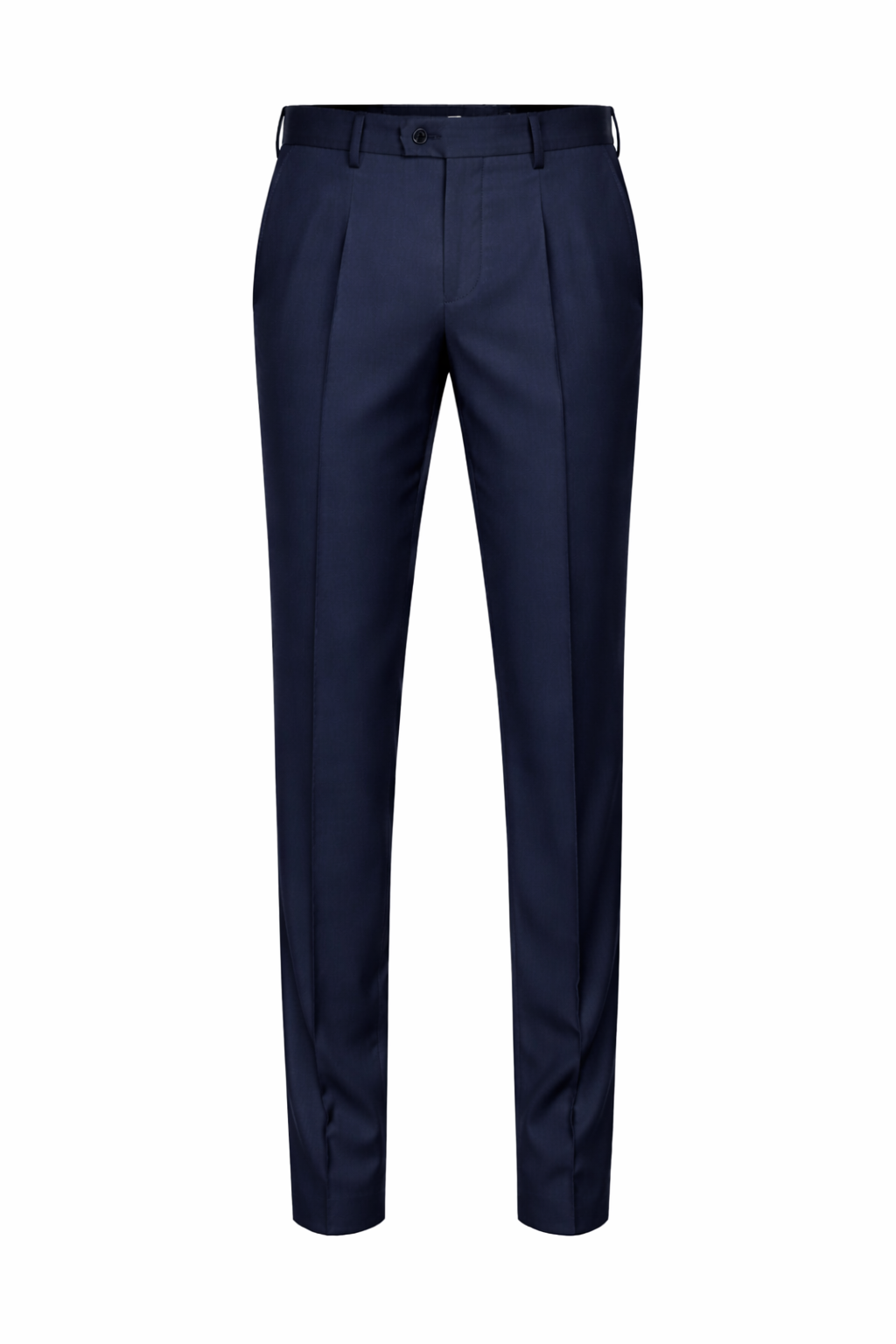 Navy Pleated Trousers